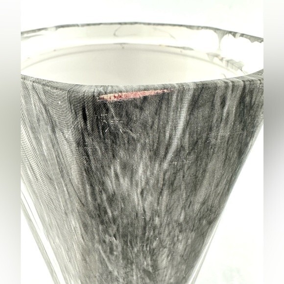 Max & Miles Gray and White Ceramic Marble Vase 700ML - Picture 5 of 5